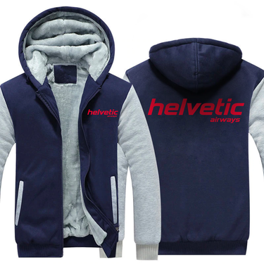 HELVETIC AIRLINES JACKETS FLEECE SWEATSHIRT